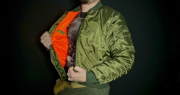 Бомбер Shingler MA1 зел.хаки