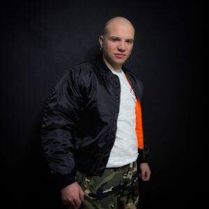 Бомбер дутый Shingler черный