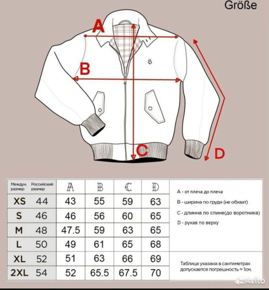 Куртка classic harrington cherryred — изображение 2
